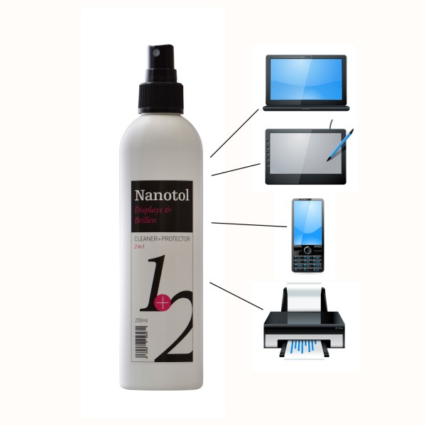 Nanotol Displays + Brillen 2in1 Cleaner+Protector 250 ml
